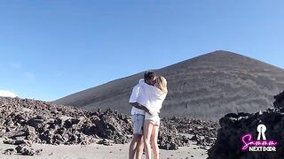 We climbed a volcano and he erupted in my mouth, an incredible outdoor encounter