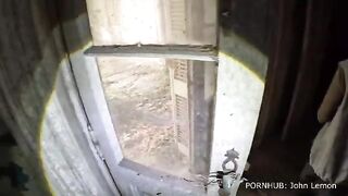 A young girl explores a haunted house with her boyfriend in this vlog