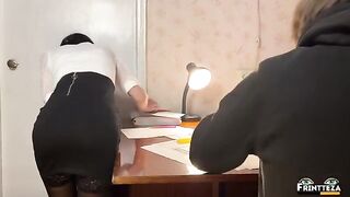Instead of the exam, the student received intense anal action