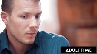 Passionate romantic sex with a real couple, Vanna Bardot and Codey Steele, on Adult Time