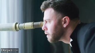 Deep throat, gag, and domination for a curvy star in this intense video