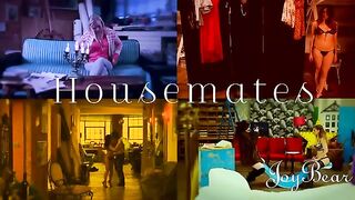 Two bisexual artists, Amber Nevada and Stella Cox, enjoy an erotic threesome