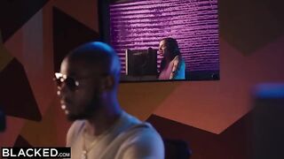 A singer Keisha has sweet sex with a producer Anton, showcasing intense passion