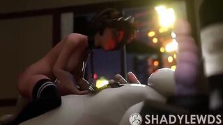 Aunt Cass gets fucked by Baymax in an intense scene