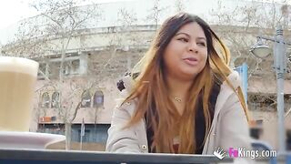 Amateur exhibitionist Yiyi Candy gets fucked hard in public