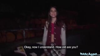 Hot French model Candie Luciana gets fucked by stranger for cash in public