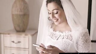 A bride joins her cheating wife and another woman for a steamy threesome