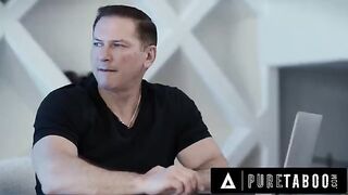 Big tits brunette teen Hazel Moore getting fucked by her stepdad