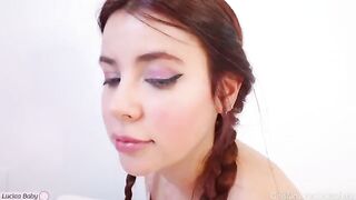 The most beautiful girl is giving a rough lesson to her stepbrother
