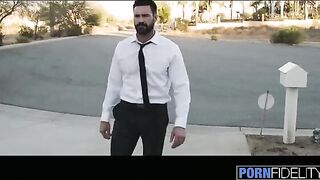 The perfect housewife, Anna Bell Peaks, gets wet and wild