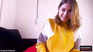 The stepsister helped her stepbrother with a morning issue