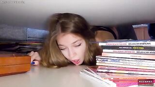 The step brother and sister got bored, so they played a roleplay game