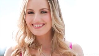 Scarlett Sage, the stunning blonde from Richmond, Virginia, seduces with her captivating charm in this steamy scene