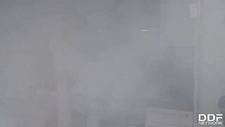 Firefighters fuck busty slut Monika Fox in an intense scene