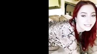 Redhead hottie Arietta getting her pussy railed by BBC-loving guy
