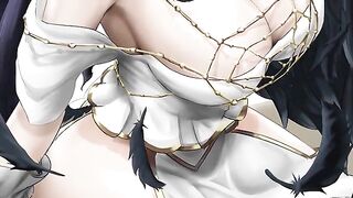 Overlord Albedo's edge play and femdom action in a hentai JOI video