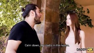 The girl seduces her boyfriend’s dad, fed up with his egoism