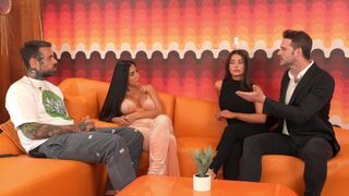 Tru Kait gets her Latina ass plugged by multiple cocks in a wild orgy