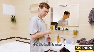 That's My Toothbrush and That's My Cock, a steamy SIS.PORN scene