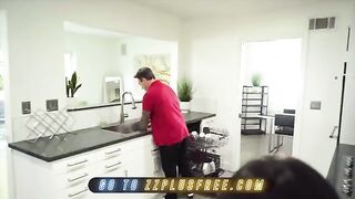 Keiran Lee couldn’t resist the round ass of hot babe Emily Willis