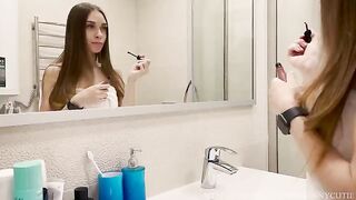 My mistress gave me a sloppy blowjob, and I came in her mouth many times