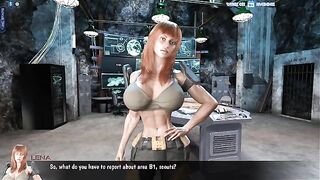 Black Widow gets fucked by a muscle man in a post-apocalyptic world