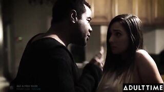 Father-in-law fucks his stepdaughter Jaye Summers and cum inside