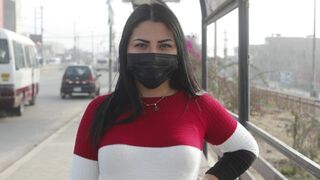 A big ass Venezuelan girl got lost in Lima and tried sex