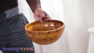 Romantic sex in massage rooms with petite Russian beauty