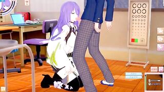 Hentai game Koikatsu! features big tits Moona Hoshinova in 3DCG anime action