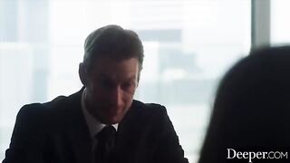The hot anal queen Emily has sex with her stepson Seth in a steamy scene