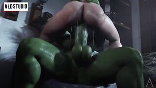 Hentai Futanari with Marvel Heroes in 3D intensity