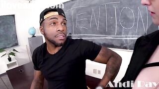 Rome Major’s big dick pounds Andi Ray’s big tits in steamy class action