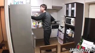 Sexy Japanese girl Amina Kiuchi gets her pussy creampied by her friend on JAVHub
