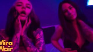 Two girls in dresses want to have rough fun with you on Ponno