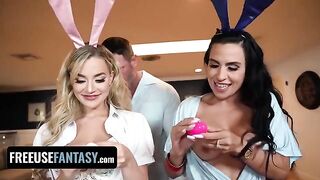 Easter Bunny Blake Blossom and Sandy Love get fucked
