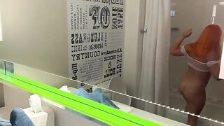 A hot girl has sex with her tied up coworker in a hotel