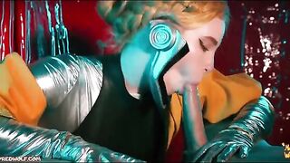 Atomic Heart! Threesome with ballerinas! Femdom, a dance of domination