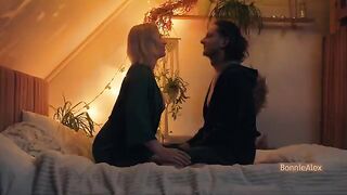 A couple has real, slow, deep sex right at their home