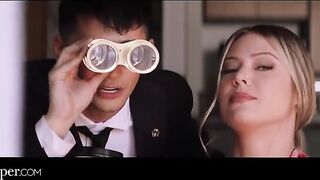 Avery from Deeper watches as her cheating neighbor gets intimate with a hottie