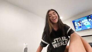 Bouncing on the dick of my sister's best friend, exclusive HD