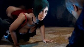 Ada Wong gets fucked by Leon in the lab, a hot animated scene