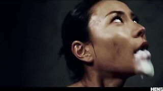 Asian busty babes got creampied by aliens in a hot, intense scene