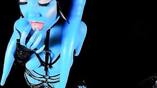 Twilek slut gets leashed and fucked in a hardcore parody