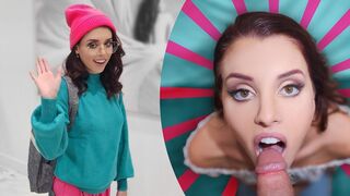 The stepbrother wants to see the tits of his stepsister Lila