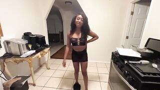 The stepfather fucked her anal hole when she was going out with her boyfriend