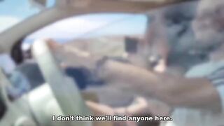 The guy made a blowjob to the passers-by and got a cumshot
