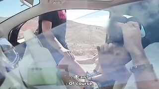 The guy made a blowjob to the passers-by and got a cumshot