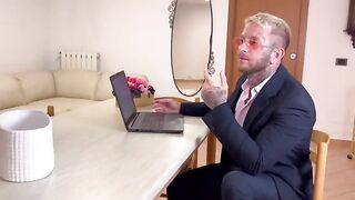 The Italian secretary got fucked hard by her boss in his office