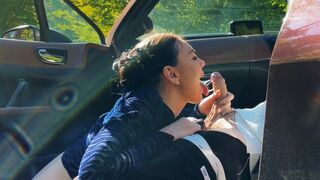First public sex in a car with a girl I just met - Eva Soda